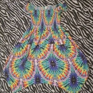 Unique Psychedelic art class dress